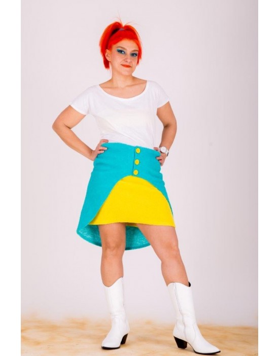 Soft & Turquoise Pseudo-skirt