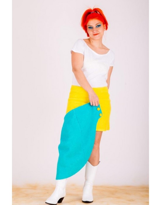 Soft & Turquoise Pseudo-skirt
